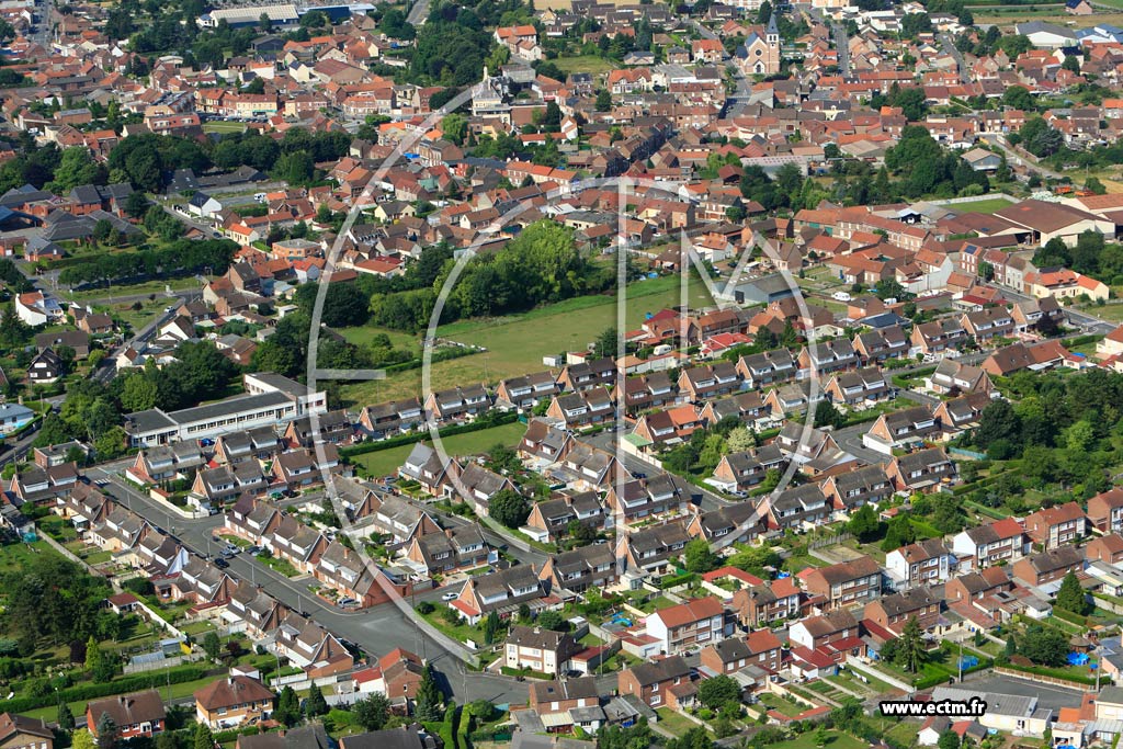 Photo arienne de Loos-en-Gohelle (Rue des Oeillets)