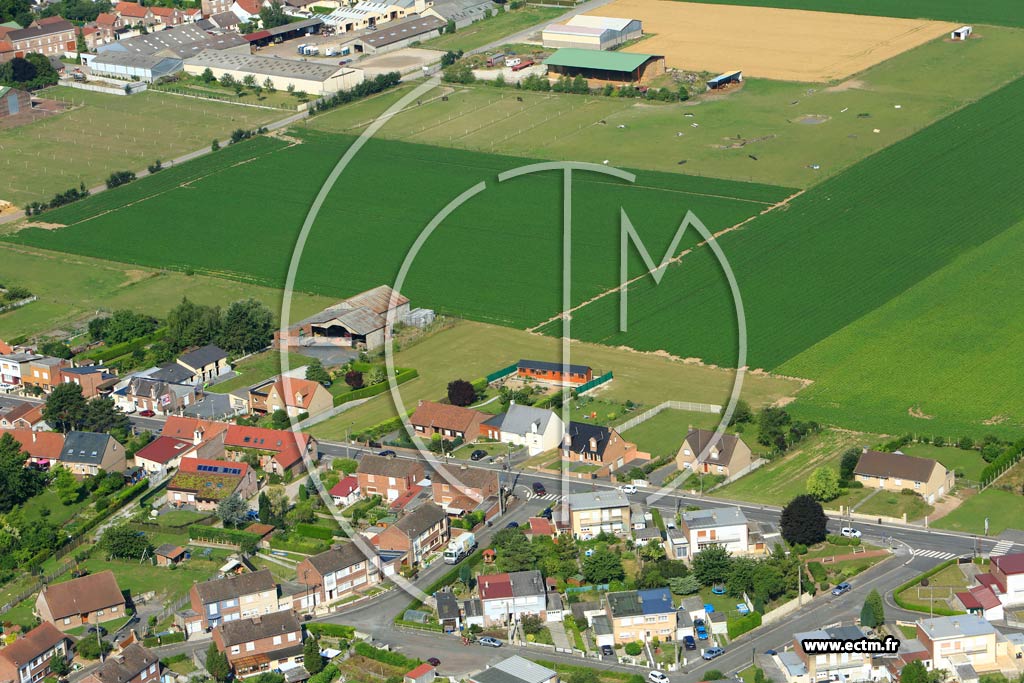 Photo arienne de Loos-en-Gohelle (Rue des Oeillets)