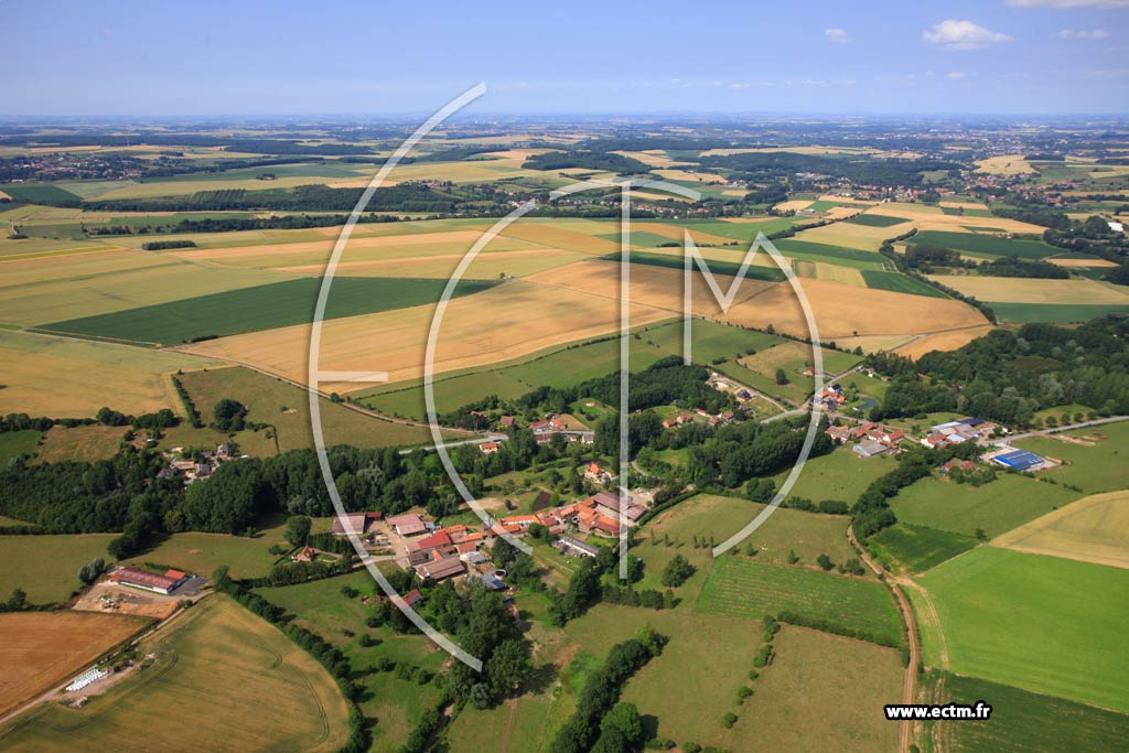 Photo arienne de Magnicourt-en-Comt (Rocourt-en-l'Eau)