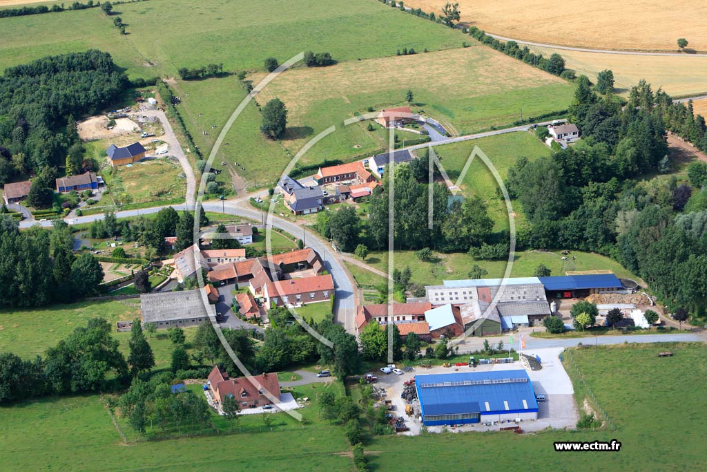 Photo arienne de Magnicourt-en-Comt (Rocourt-en-l'Eau)