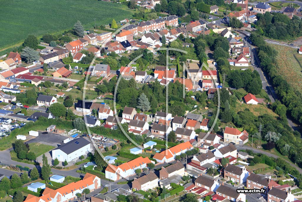 Photo arienne de Marles-les-Mines