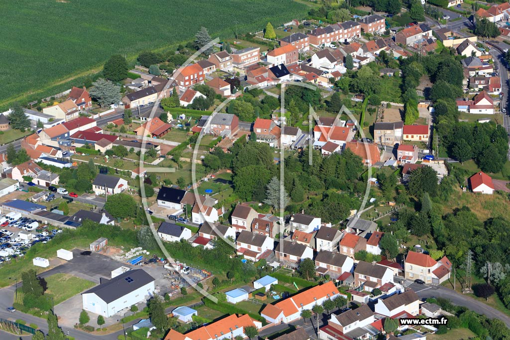 Photo arienne de Marles-les-Mines