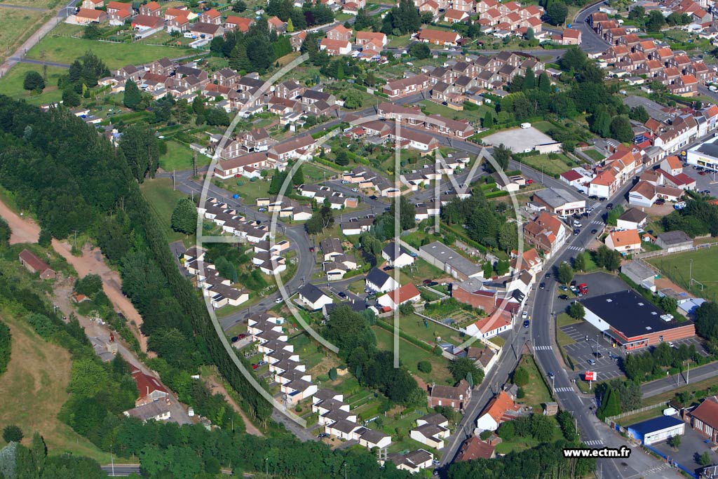 Photo arienne de Marles-les-Mines (Cit du Rond Point)