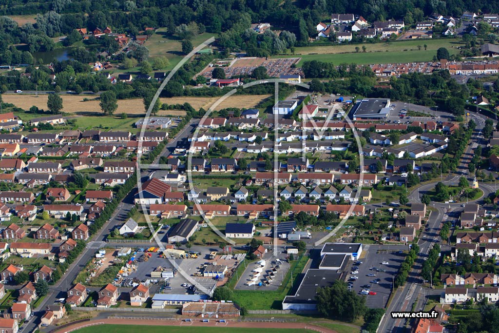 Photo arienne de Marles-les-Mines (Cit du Rond Point)