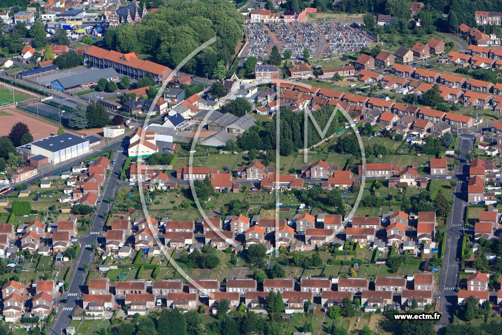 Photo arienne de Marles-les-Mines (Cit du Rond Point)