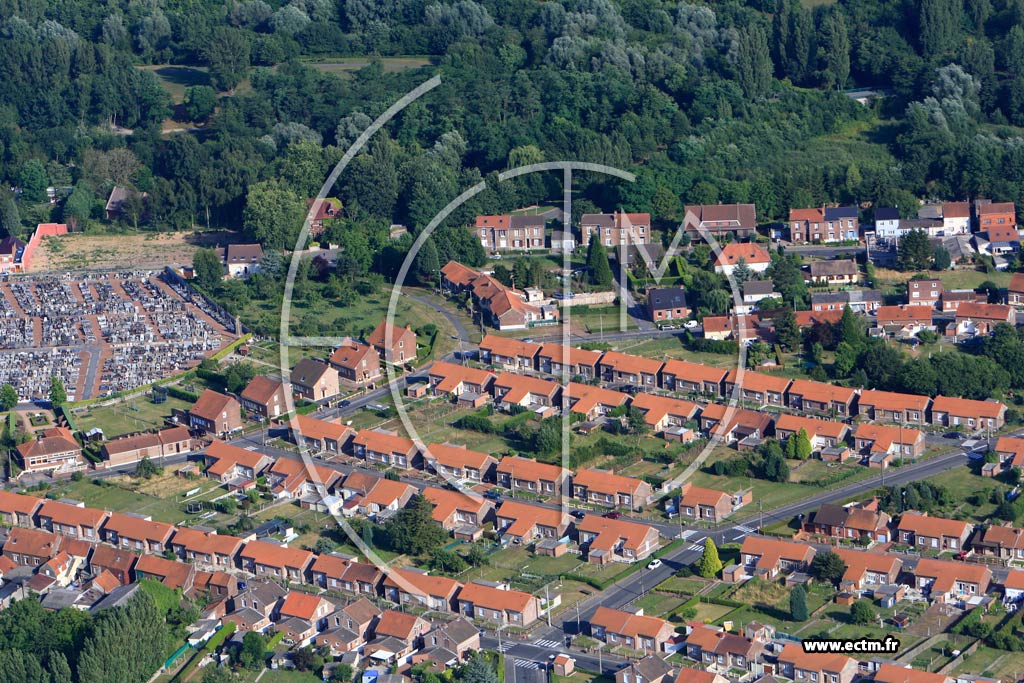 Photo arienne de Marles-les-Mines (Cit du Rond Point)