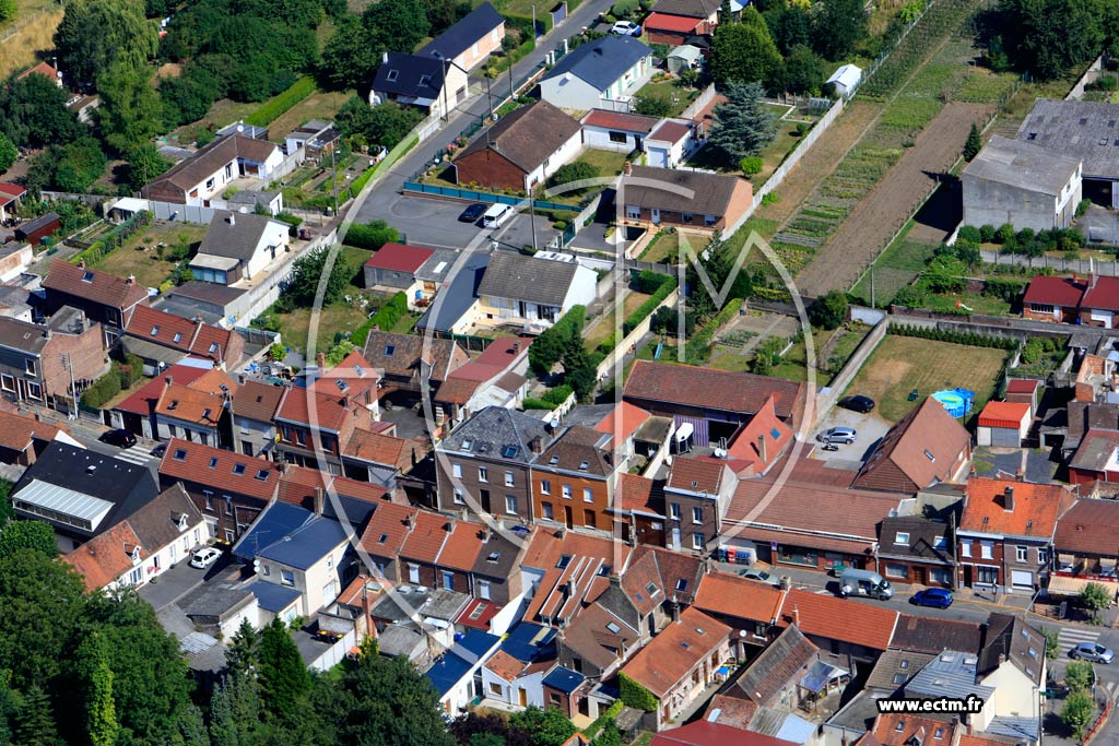 Photo arienne de Meurchin (Quartier de la Rue Jules Guesde)