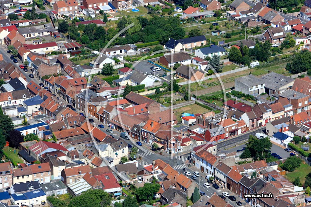 Photo arienne de Meurchin (Quartier de la Rue Pasteur)