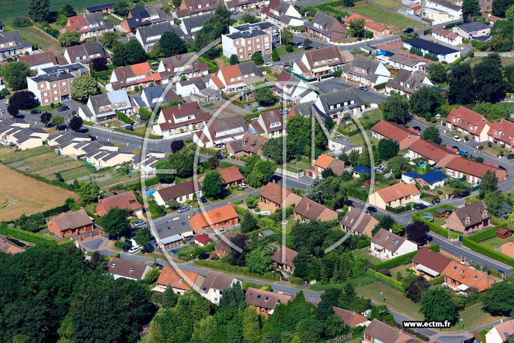 Photo arienne de Meurchin (Quartier de la Rue Pasteur)