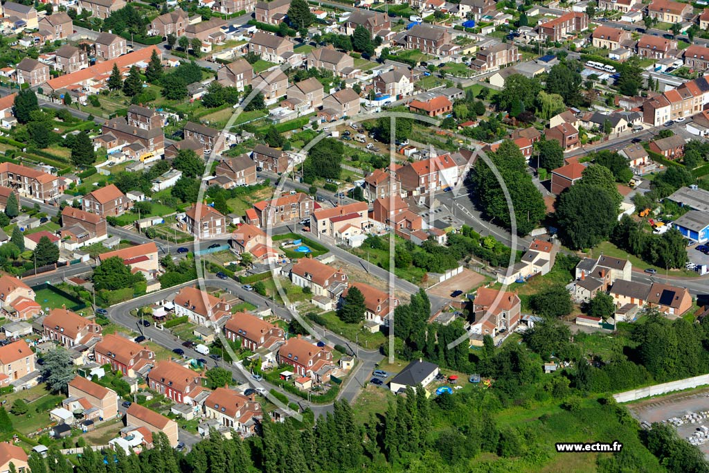 Photo arienne de Montigny-en-Gohelle