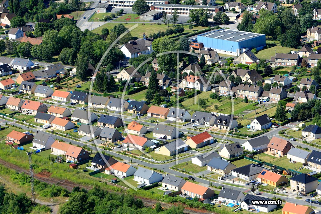 Photo arienne de Mricourt