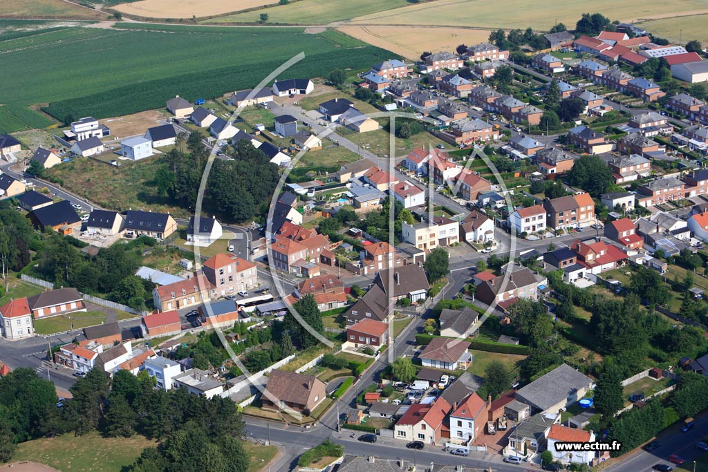 Photo arienne de Nux-les-Mines (Quartier Flming)