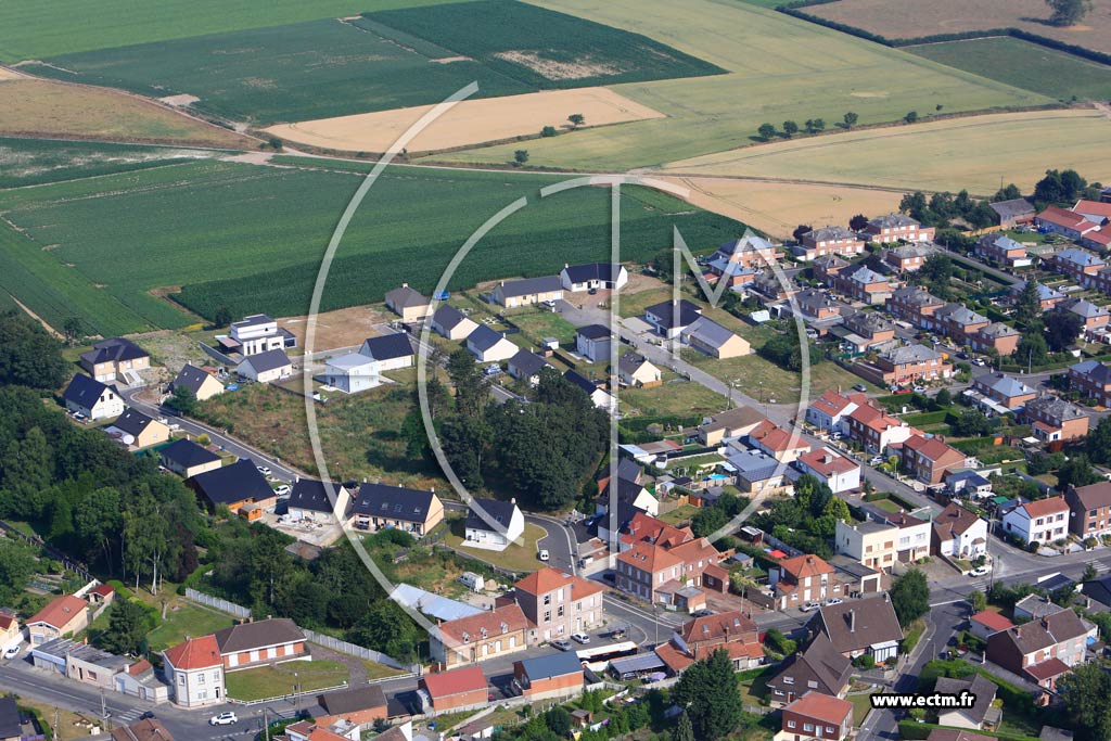 Photo arienne de Nux-les-Mines (Quartier Flming)
