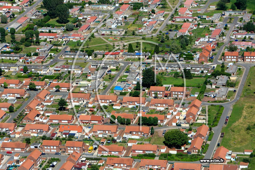 Photo arienne de Oignies (Cit de la Justice)