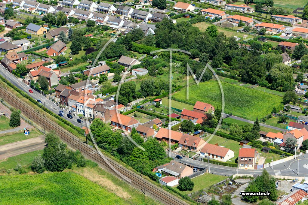 Photo arienne de Ostricourt