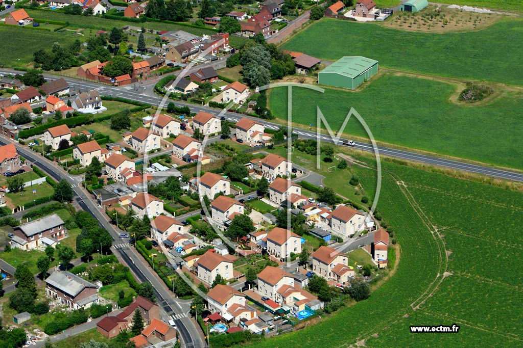 Photo arienne de Ostricourt