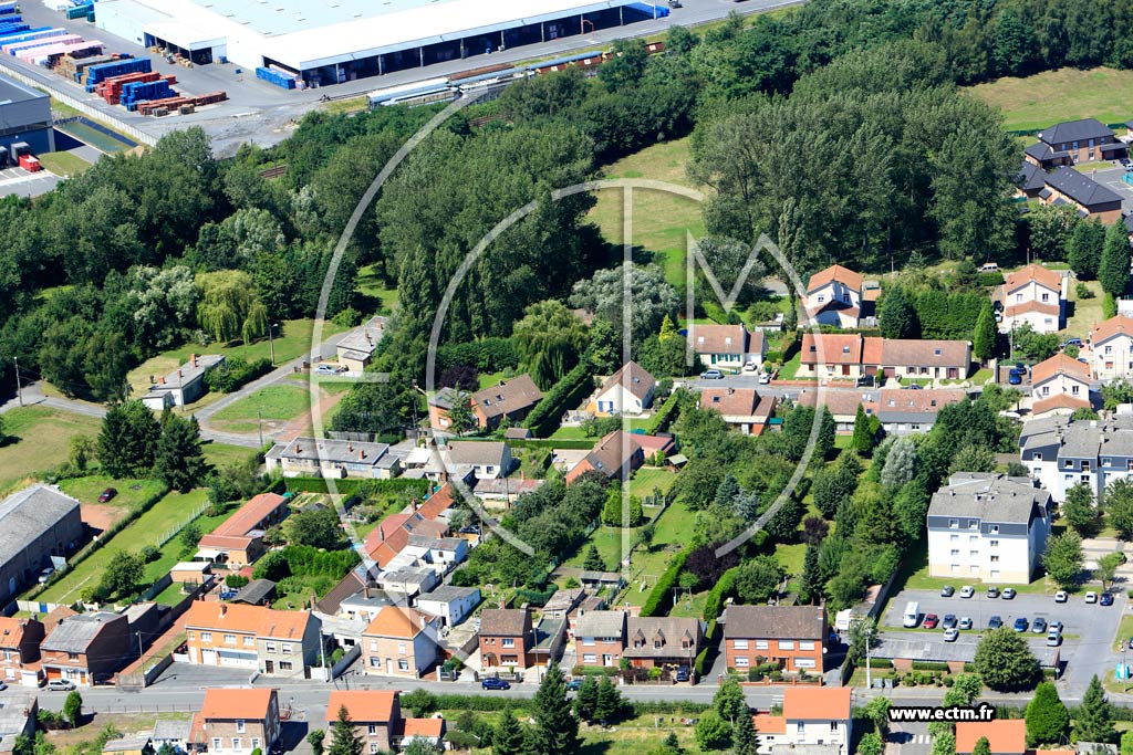 Photo arienne de Ostricourt