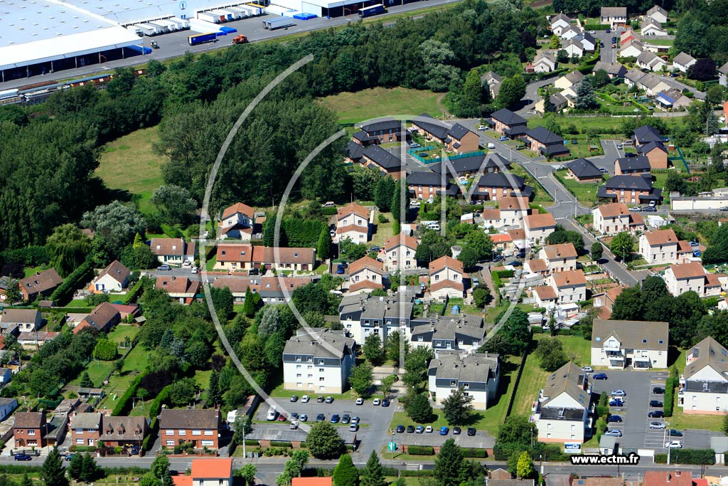 Photo arienne de Ostricourt