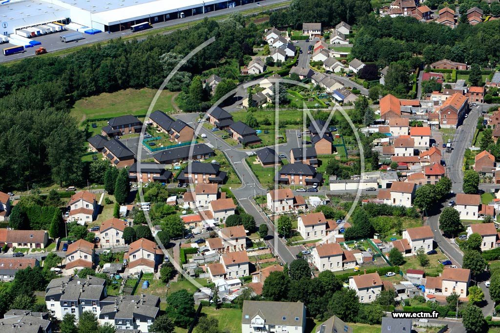 Photo arienne de Ostricourt
