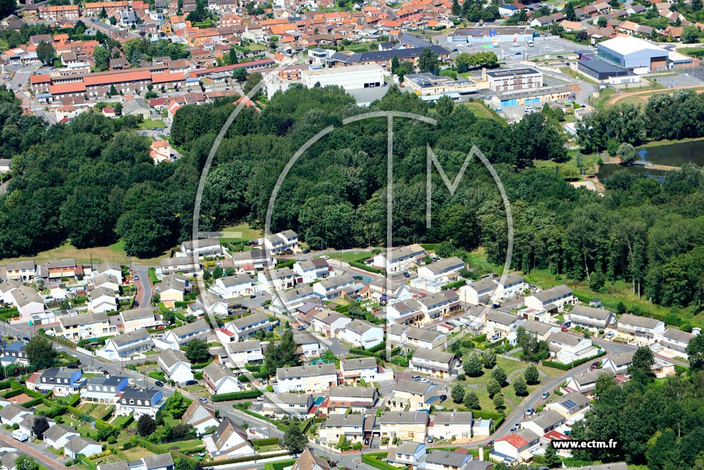 Photo arienne de Ostricourt