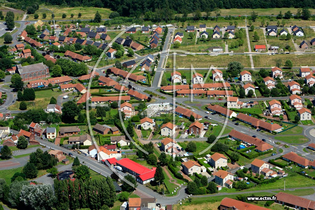 Photo arienne de Ostricourt (Quartier de l'Avenue Franois Mittrand)