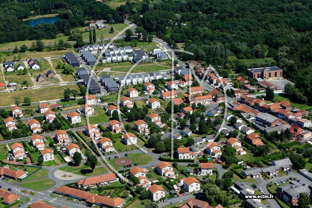 Photo arienne de Ostricourt (Quartier de l'Avenue Franois Mittrand)
