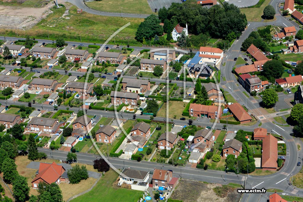 Photo arienne de Ostricourt (Quartier de l'Avenue Franois Mittrand)
