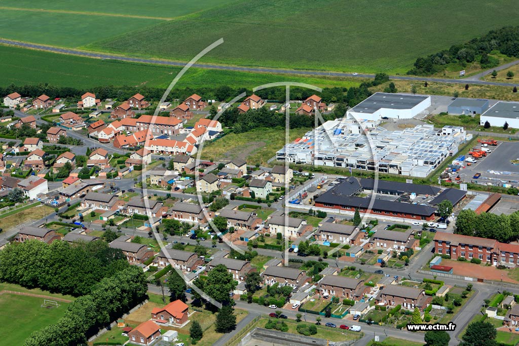 Photo arienne de Ostricourt (Quartier de l'Avenue Franois Mittrand)