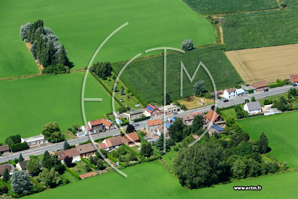 Photo arienne de Ostricourt (Quartier de la Rue Anatole France)