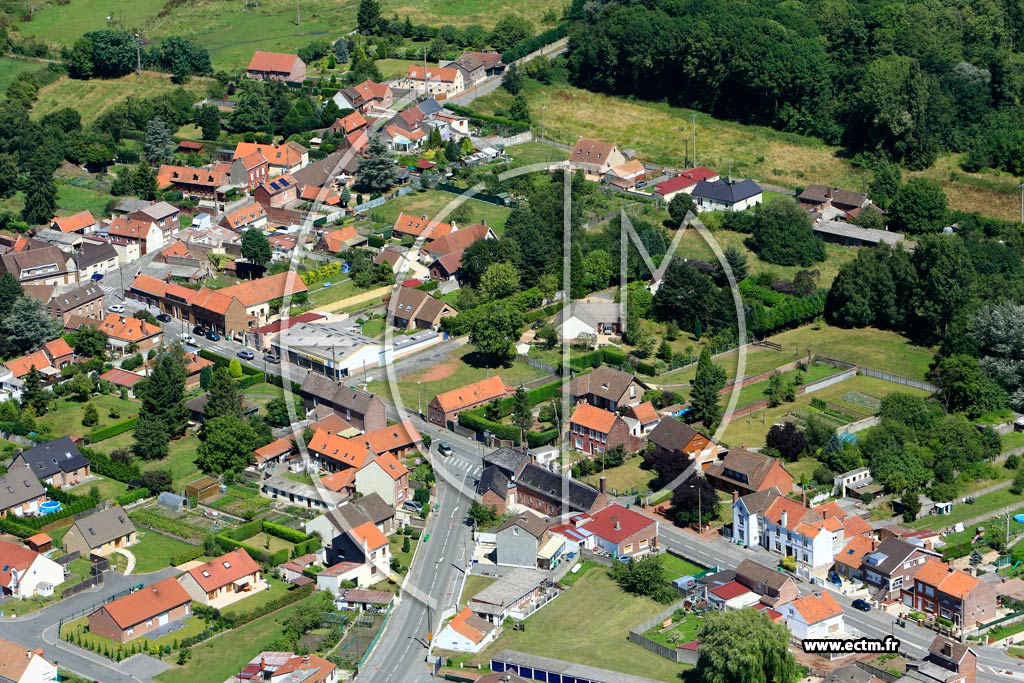 Photo arienne de Ostricourt (Quartier de la Rue Anatole France)