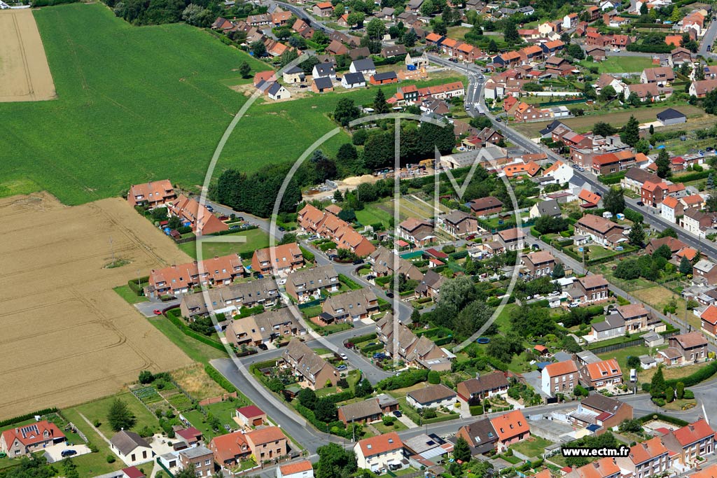 Photo arienne de Ostricourt (Quartier de la Rue Denis Cordonnier)
