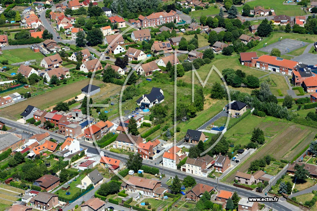 Photo arienne de Ostricourt (Quartier de la Rue Denis Cordonnier)