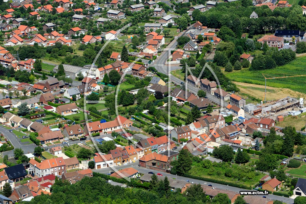 Photo arienne de Ostricourt (Quartier de la Rue du Lon Jouhaux)
