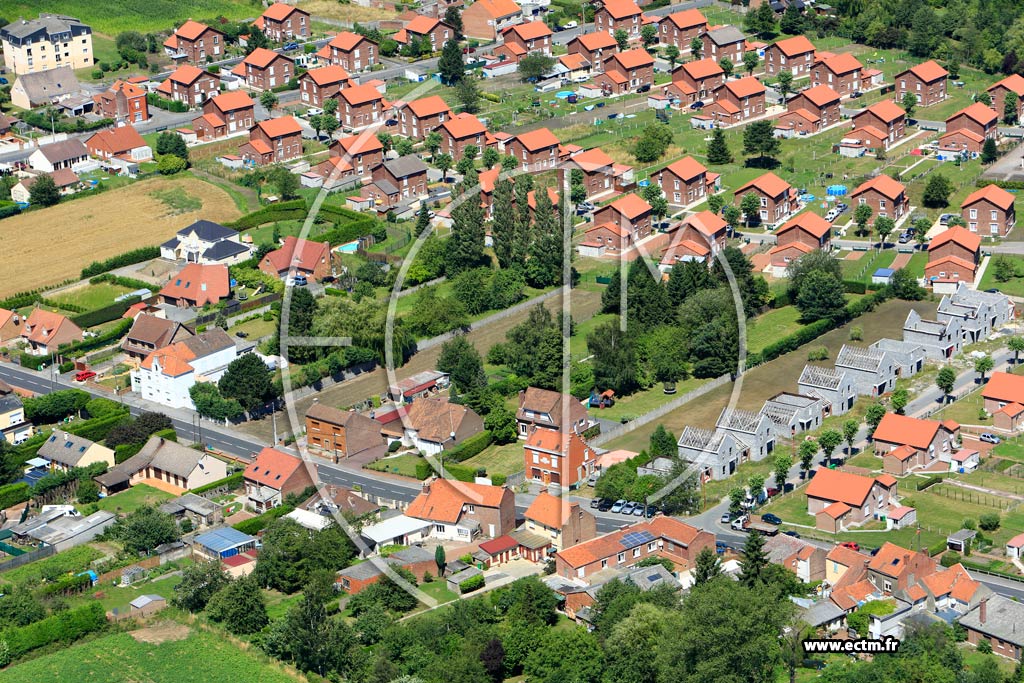 Photo arienne de Ostricourt (Quartier de la Rue du Professeur Calmette)