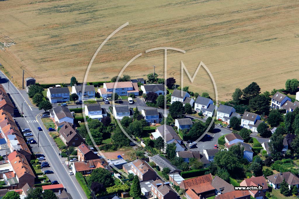 Photo arienne de Phalempin (Quartier de la Rue du Gnral De Gaulle)