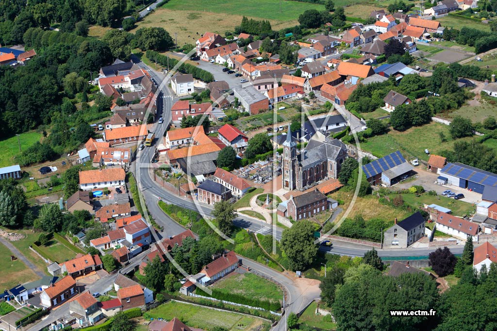 Photo arienne de Rebreuve-Ranchicourt