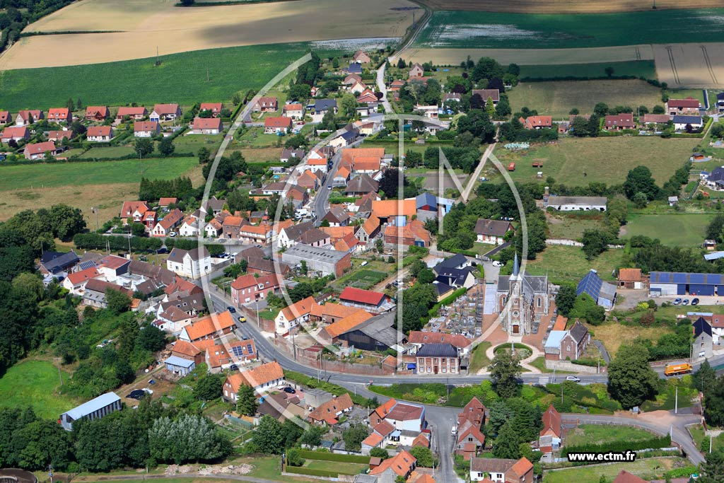 Photo arienne de Rebreuve-Ranchicourt