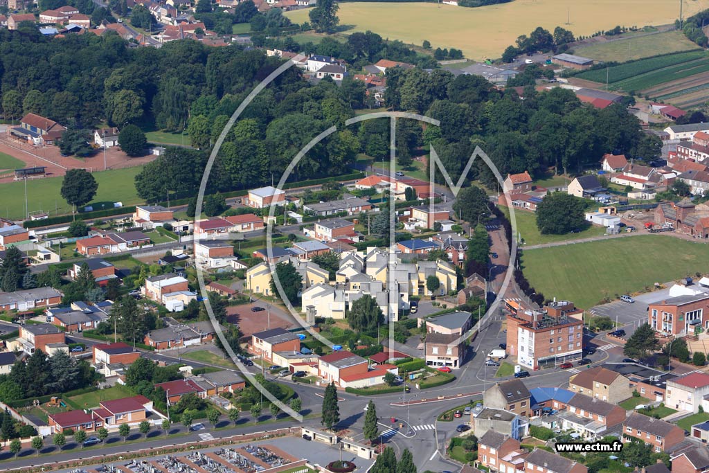 Photo arienne de Sains-en-Gohelle