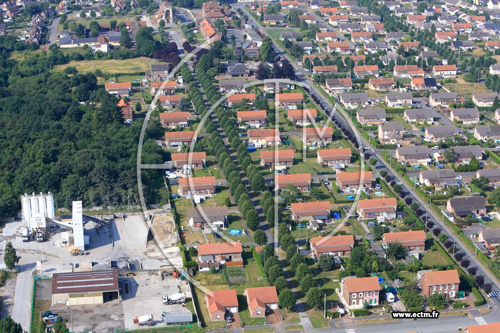 Photo arienne de Sains-en-Gohelle