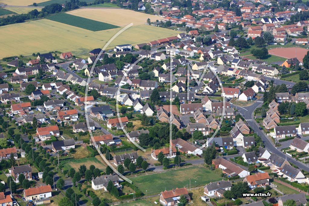 Photo arienne de Sains-en-Gohelle