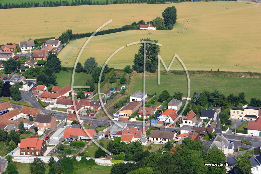 Photo arienne de Sains-en-Gohelle