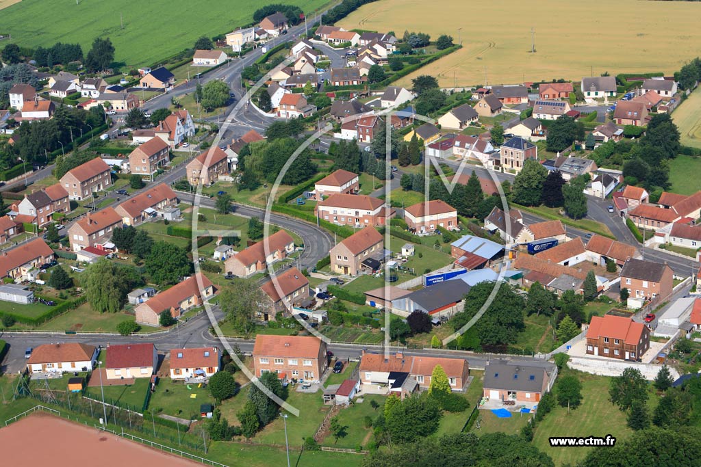 Photo arienne de Sains-en-Gohelle
