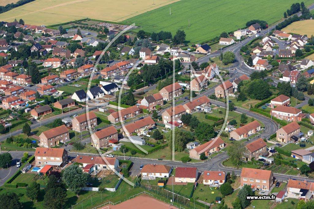 Photo arienne de Sains-en-Gohelle