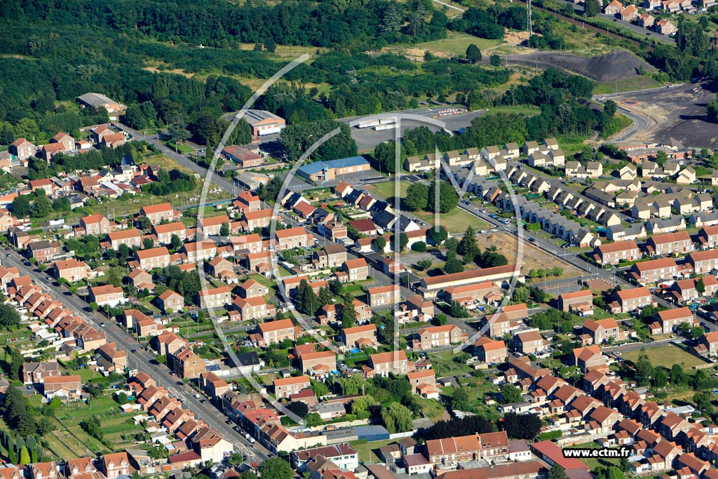 Photo arienne de Sallaumines