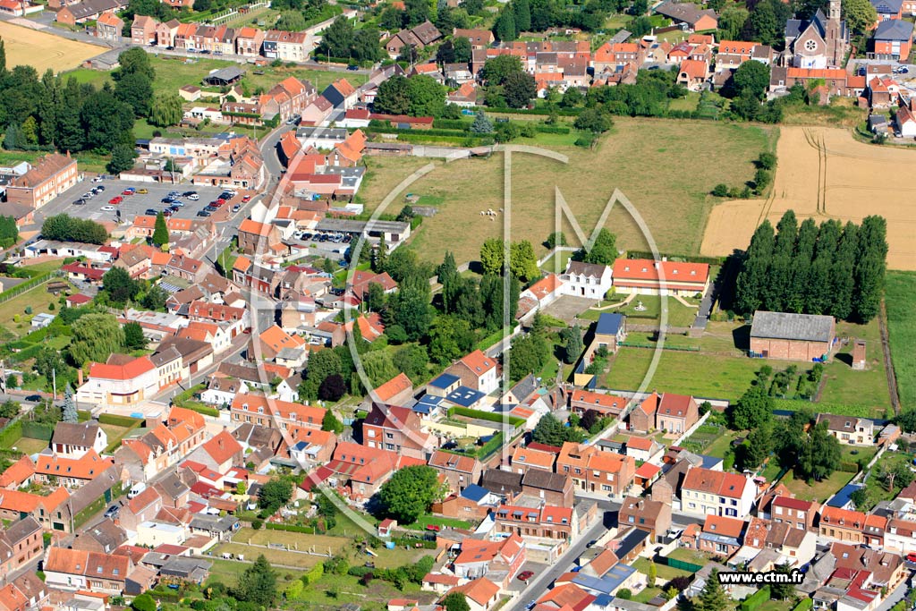 Photo arienne de Salom (Centre-ville)