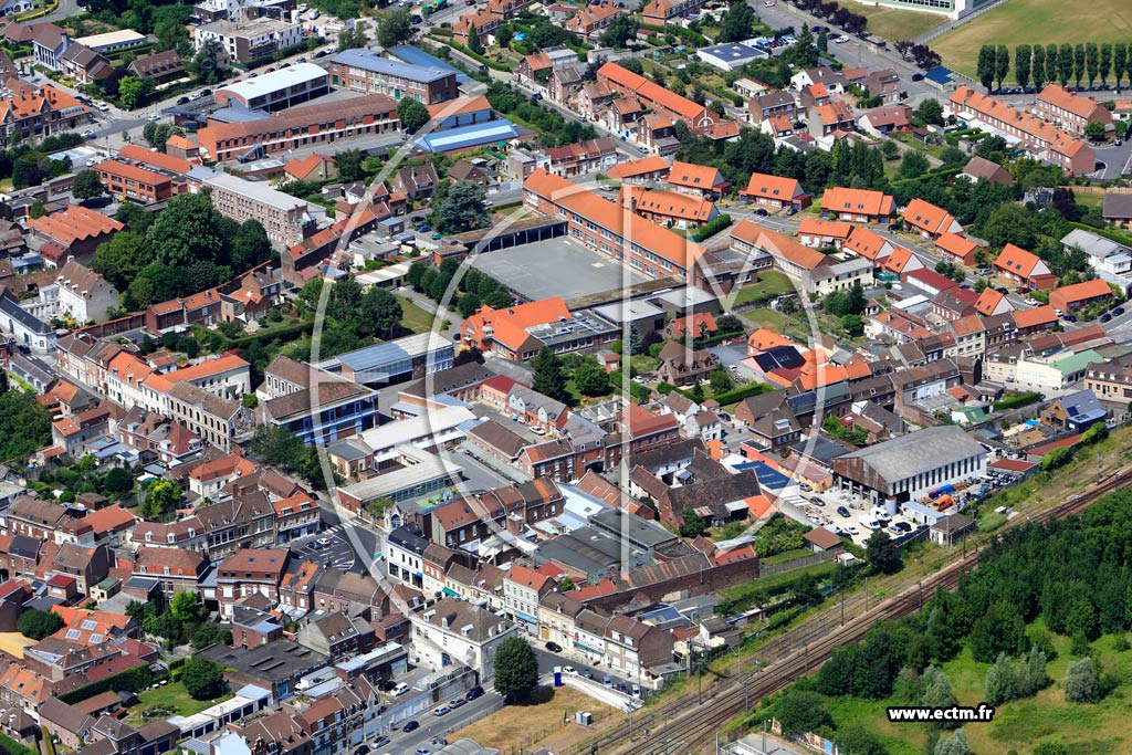 Photo arienne de Seclin (Quartier de l'Eglise)