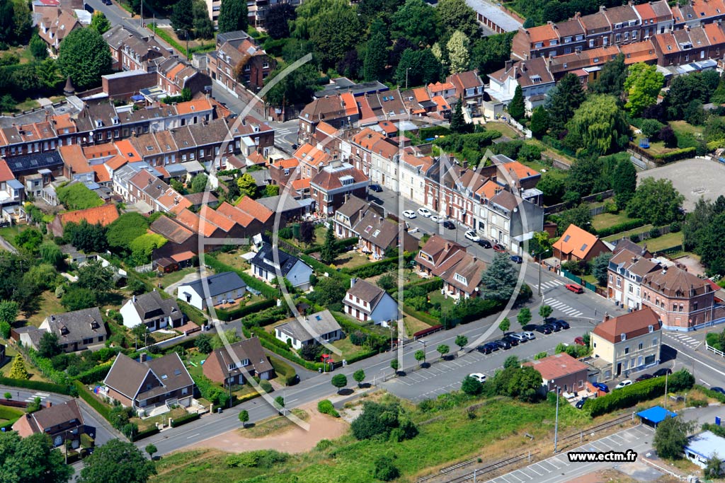 Photo arienne de Seclin (Quartier de la Rue Roger Bouvry)