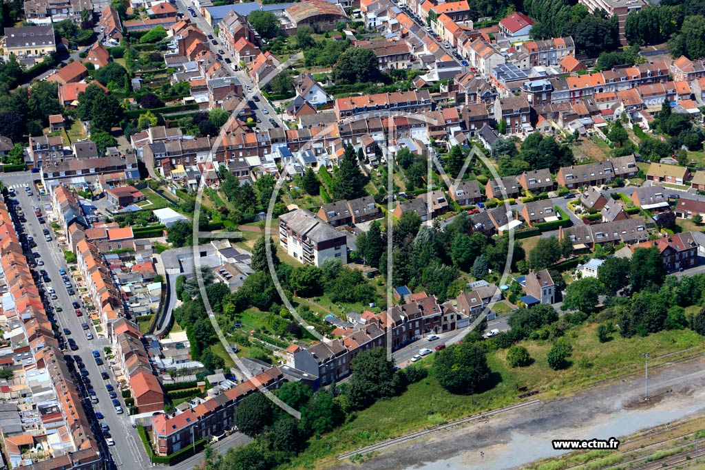 Photo arienne de Seclin (Quartier de la Rue Roger Bouvry)
