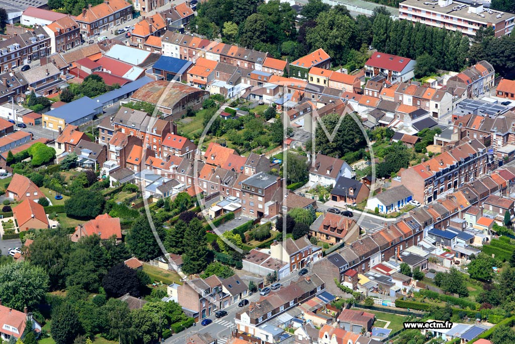 Photo arienne de Seclin (Quartier de la Rue Roger Bouvry)