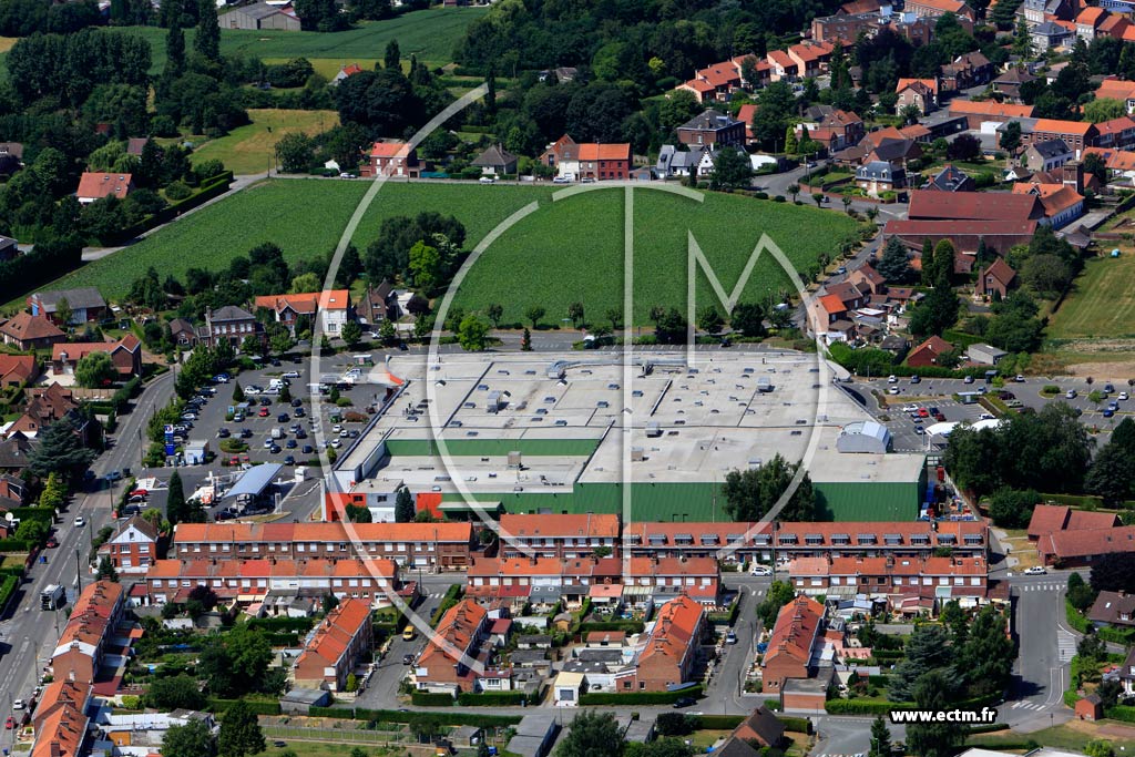 Photo arienne de Templeuve (Quartier de la Rue Grande Campagne)